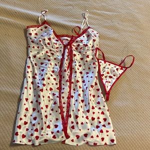 Victorias Secret Lingerie Hearts Valentines Day